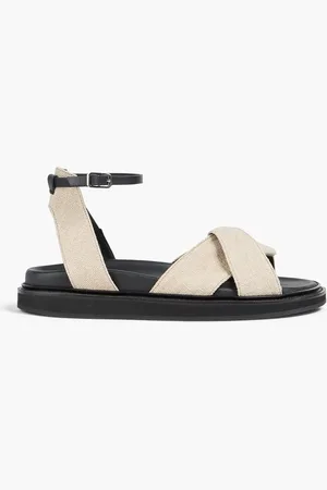 GENTRYPORTOFINO Sandalen aus Canvas - Weiß - EU 36
