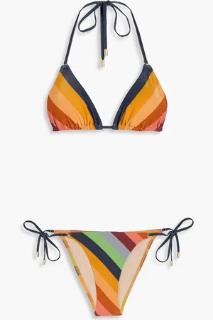 ZIMMERMANN Triangel-Bikini mit Streifen - - 2