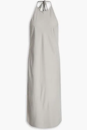 James Perse Neckholder-Midikleid aus Webstoff - Grau - 1