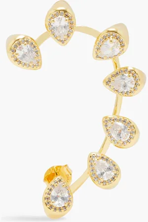 ZIMMERMANN 12 KT. vergoldeter Ear Cuff mit Kristallen - Metallic - OneSize