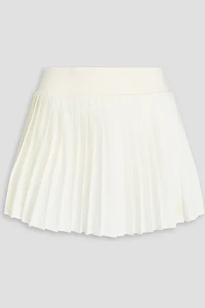 Tory Burch Tennisshorts aus Stretch-Material mit Falten - Weiß - M