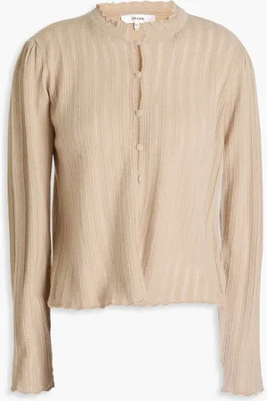 Frame Cardigan aus Pointelle-Strick aus Kaschmir - Neutral - XS