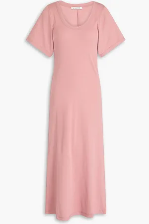 By Malene Birger Anaissa Midikleid aus geripptem Jersey aus einer Baumwollmischung - Pink - XS