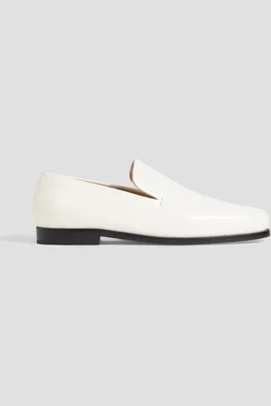 Khaite Alessio Loafers aus Glanzleder - Weiß - EU 38.5