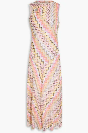 Missoni Midi-Strickkleid in Häkeloptik mit Raffung - - IT 46