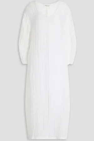 By Malene Birger Miolla Midikleid aus Leinengaze - - DE 34