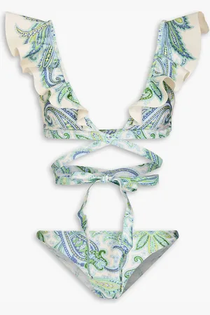 ZIMMERMANN Bikini mit Rüschen und Paisley-Print - - 4