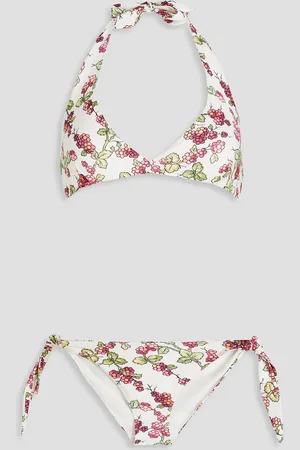 Etro Triangel-Bikini mit floralem Print - - XS