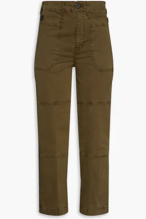 Frame Cargohose aus Twill aus Stretch-Baumwolle - Grün - 25