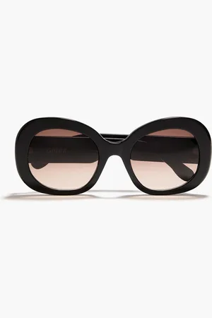 Ganni Sonnenbrille mit rundem Rahmen aus Azetat - - OneSize