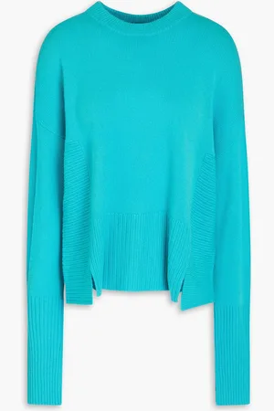AUTUMN CASHMERE Kaschmirpullover - Blau - XS