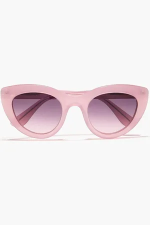 Ganni Sonnenbrille mit Cat-Eye-Rahmen aus Azetat - Lila - OneSize