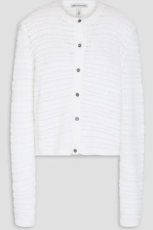 AUTUMN CASHMERE Cardigan aus Baumwolle in Pointelle-Strick - - S