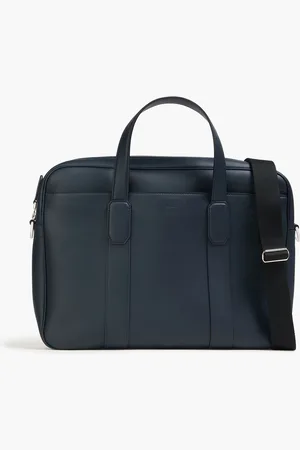 Dunhill Hampstead Notebooktasche aus Leder - Blau - OneSize