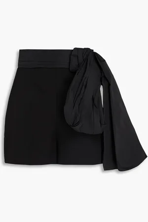 Alexander McQueen Shorts aus Taft und Woll-Crêpe mit Schleife - - IT 38