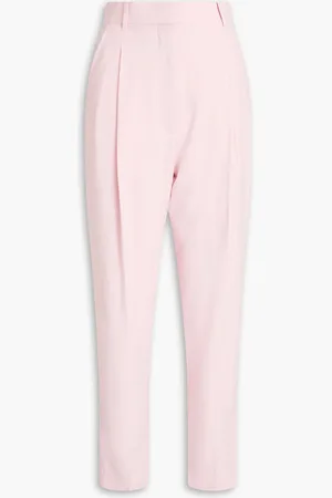 Alexander McQueen Karottenhose aus Crêpe de Chine - Pink - IT 38