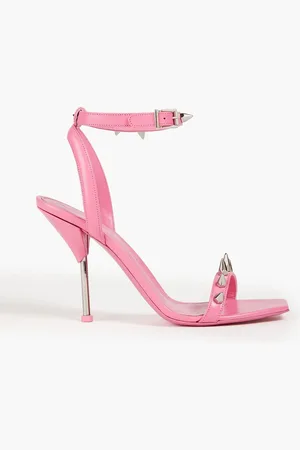 Alexander McQueen Sandalen aus Leder mit Stachelnieten - - EU 41