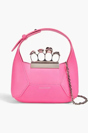 Alexander McQueen Jewelled mini Tote Bag aus Leder mit Verzierung - Pink - OneSize