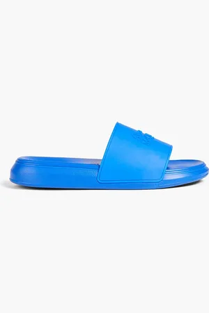 Alexander McQueen Pantoletten aus geprägtem Gummi - Blau - EU 37.5