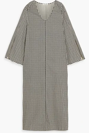 By Malene Birger Calynn Midikleid aus Baumwollpopeline mit Print - - DE 32