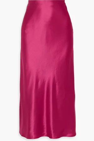 By Malene Birger Boshan Midirock aus Satin - Rot - DE 32