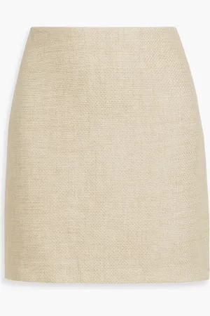 By Malene Birger Chambray Minirock aus Canvas aus einer Leinenmischung - Neutral - DE 38