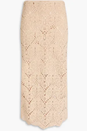 By Malene Birger Midirock aus gehäkelter Baumwolle - Neutral - XXS