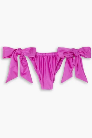 FAITHFULL THE BRAND Costa Bikini-Höschen mit Schleife - Lila - XXL