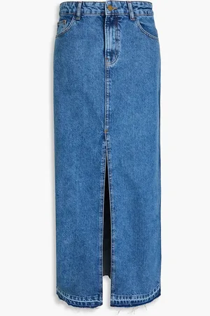 Serafini Maxirock aus Denim - Blau - IT 44