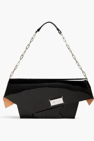 Maison Margiela Snatched Kuvert-Clutch aus Glanzleder - - OneSize