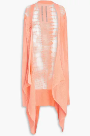 Rick Owens Cardigan in Lochstrick - Orange - XS