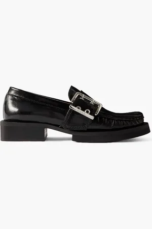 Ganni Feminine Loafers aus Lacklederimitat mit Schnalle - - EU 36
