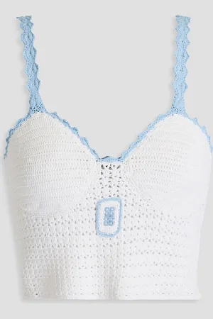Sandro Cropped Oberteil aus Häkelstrick - - 2