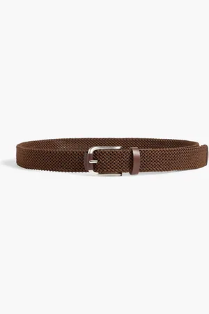 Paul Smith Gürtel aus Webstoff mit Lederbesatz - - 32