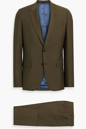 Paul Smith Anzug aus einer Woll-Mohairmischung - Grün - US 42