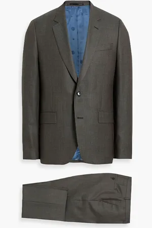 Paul Smith Anzug aus Wolle mit Glencheck-Muster - Braun - US 38