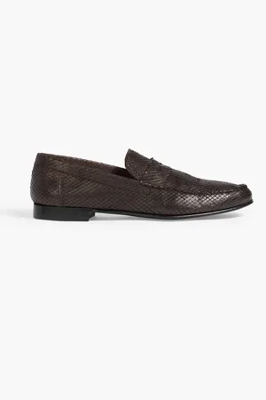 Paul Smith Sellers Loafers aus Leder mit Schlangeneffekt - Braun - UK 10