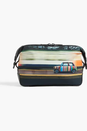 Paul Smith Bedrucktes Beautycase aus Canvas mit Lederbesatz - - OneSize