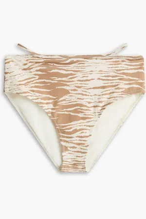 Ganni Bikini-Höschen mit Tigerprint und Cut-outs - - DE 32