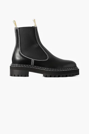 Proenza Schouler Chelsea-Boots aus Leder mit Kontrastnähten - - EU 41