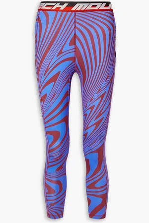 Aztech Next To Skin Leggings aus bedrucktem Stretch-Jersey - Blau - M