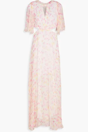 Maje Maxikleid aus bedrucktem Georgette mit Cut-outs - - FR 42