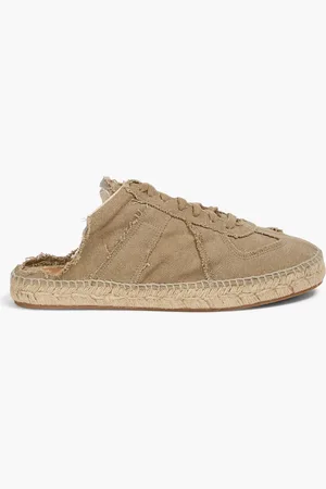 Maison Margiela Espadrille-Mules aus Canvas aus einer Baumwollmischung mit Schnürung - Neutral - EU 41