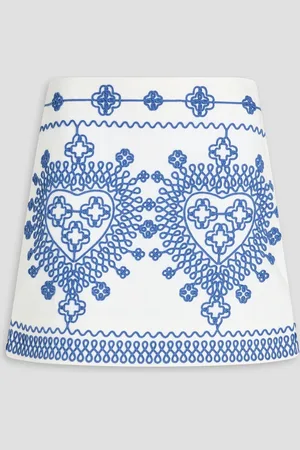 Maje Minirock aus Twill aus einer Baumwollmischung mit Stickereien - - FR 42