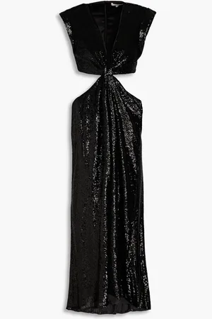 A.L.C. Alexis Midikleid aus Tüll mit Pailletten und Cut-outs - - US 6