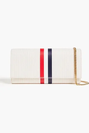 Thom Browne Portemonnaie aus Narbenleder mit Streifen - Pink - OneSize