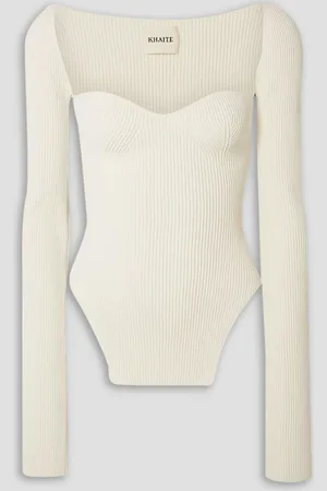 Khaite Maddy Pullover aus Rippstrick - Weiß - L