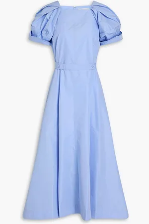 3.1 Phillip Lim Midikleid aus Popeline aus einer Baumwollmischung - Blau - US 6