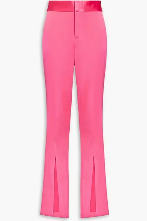 ALICE+OLIVIA Alice Olivia - Jody Hose mit geradem Bein aus Crêpe-Satin - Pink - US 2