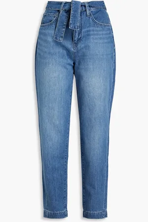 Triarchy Eliza hoch sitzende Karottenjeans mit Gürtel - Blau - 24